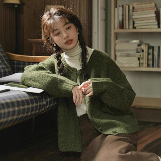 Women's All-matching Loose Knitted Coat Top