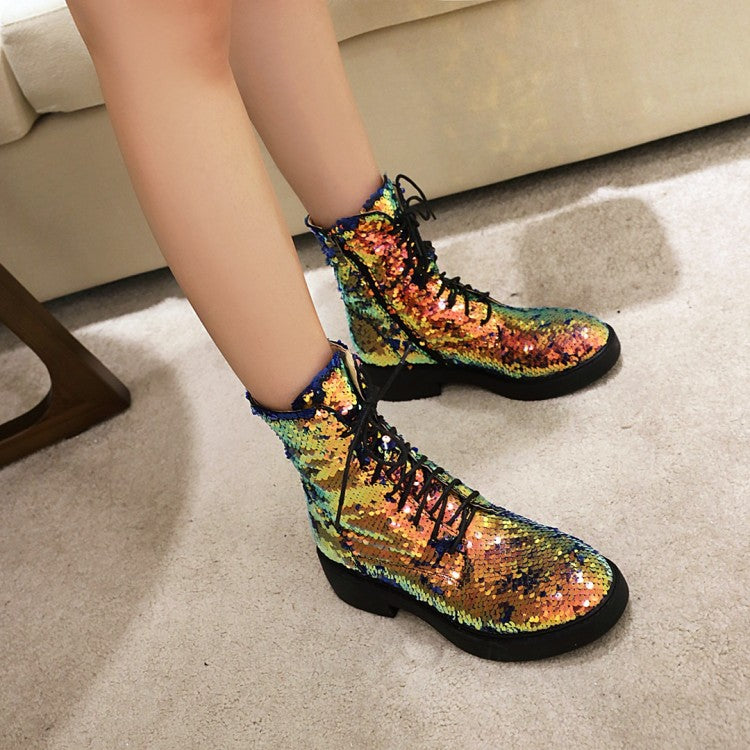 Women's Microfiber Leather With Low Heels