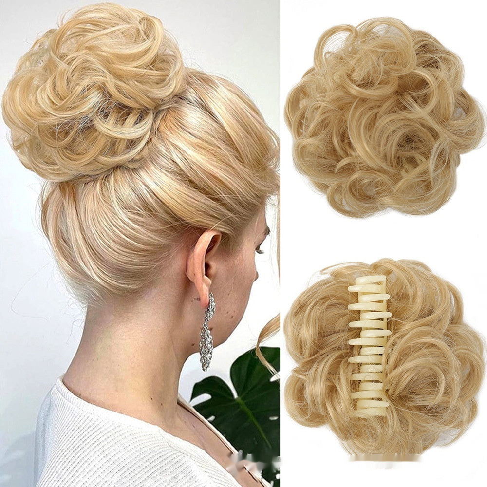 Messy Bun Hårsløjfe Fluffy Hårelastik