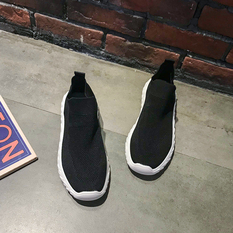 Thick-soled Sports Shoes Breathable With One Pedal