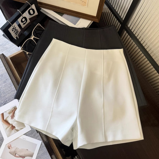 Casual Pants Minimalist Gray Suit Shorts