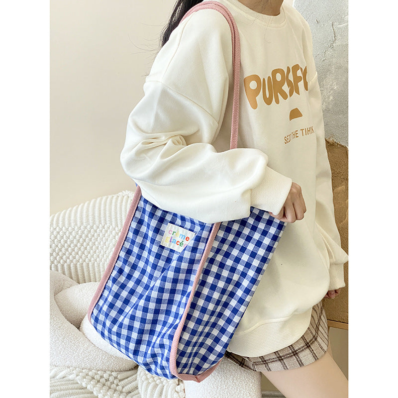 Fashion Special Multicolor Plaid Shoulder Bag