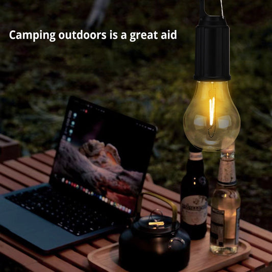 LED Solar Lampe Camping Nødbelysning Pære Wolfram Glødetråd Lys Genopladelig Myggemiddel Lampe Bærbar Udendørs Belysning Camping