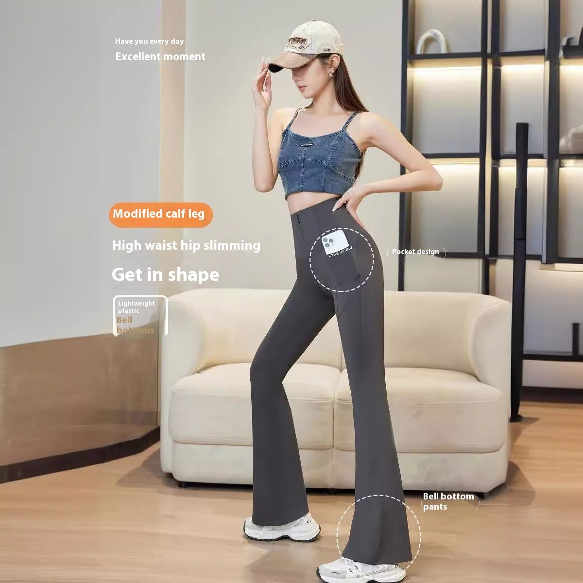 High Waist High Elastic Shark Pants Outer Wear Leggings