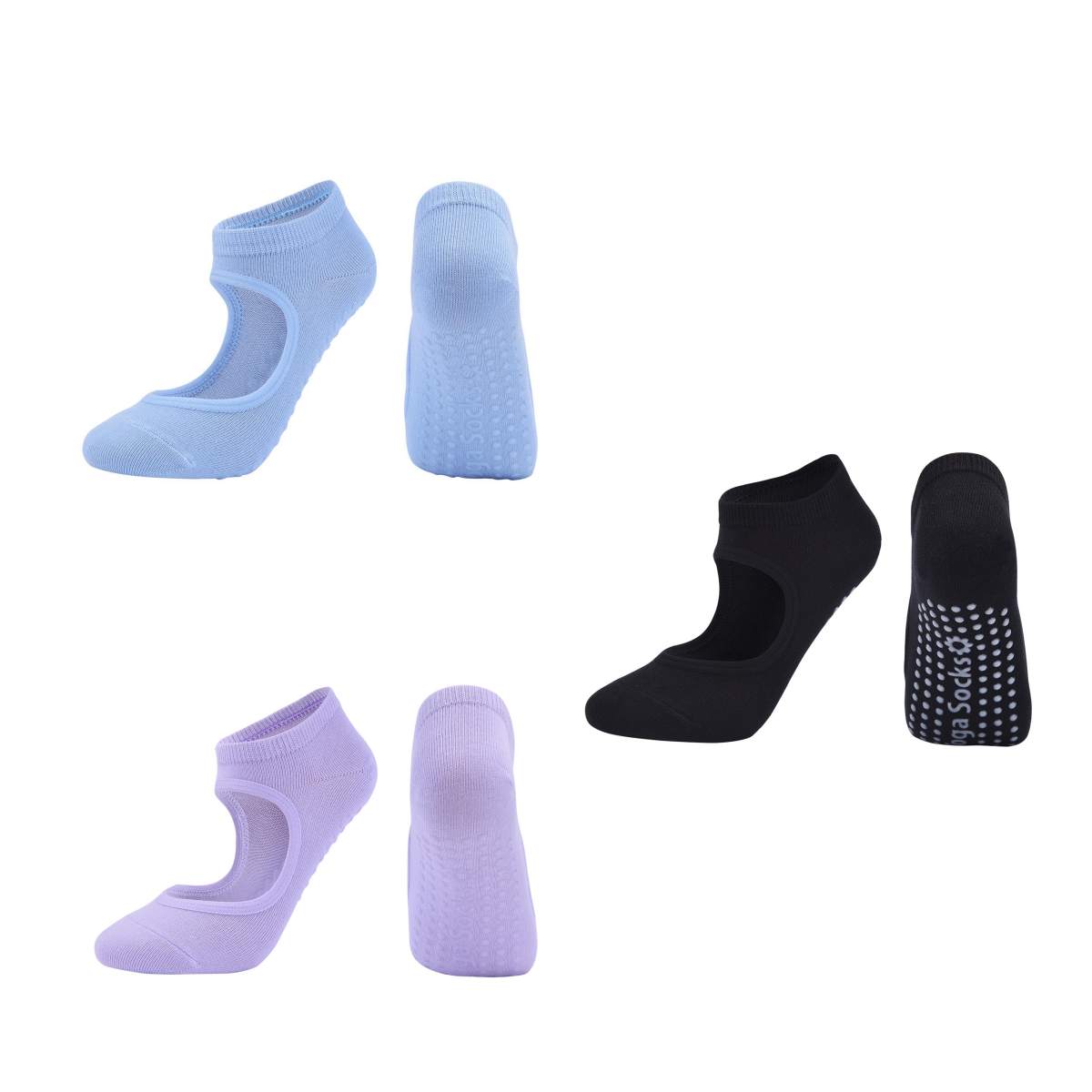 Combed cotton yoga socks