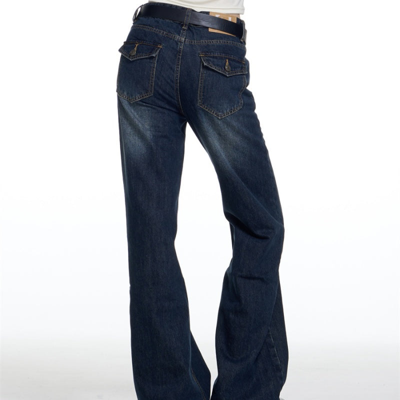 New Loose Straight Micro-pull Mop Pants