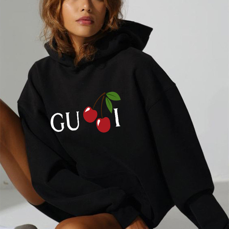 Strikket Sweater Kawaii Bjørnemønster Løstsiddende