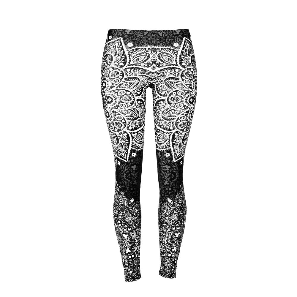 Digital Print Polyester Polyester Glossy Leggings