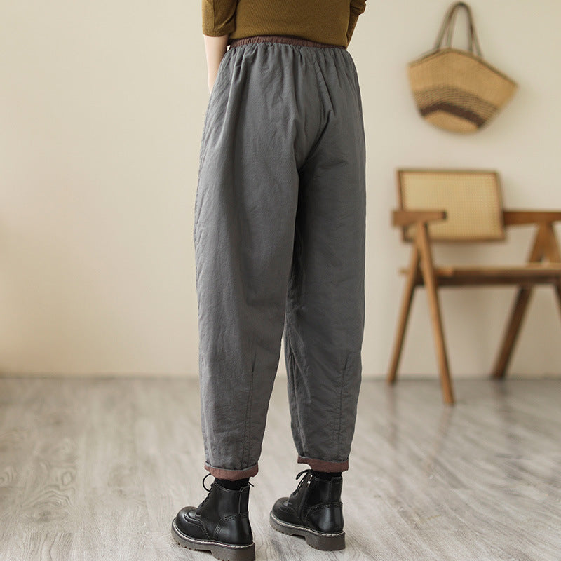 Winter Artistic Korean-style Carrot Pants Loose Fit