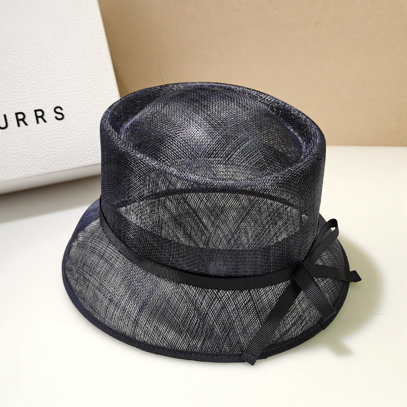 Summer Cambric Stiff Bucket Hat Women