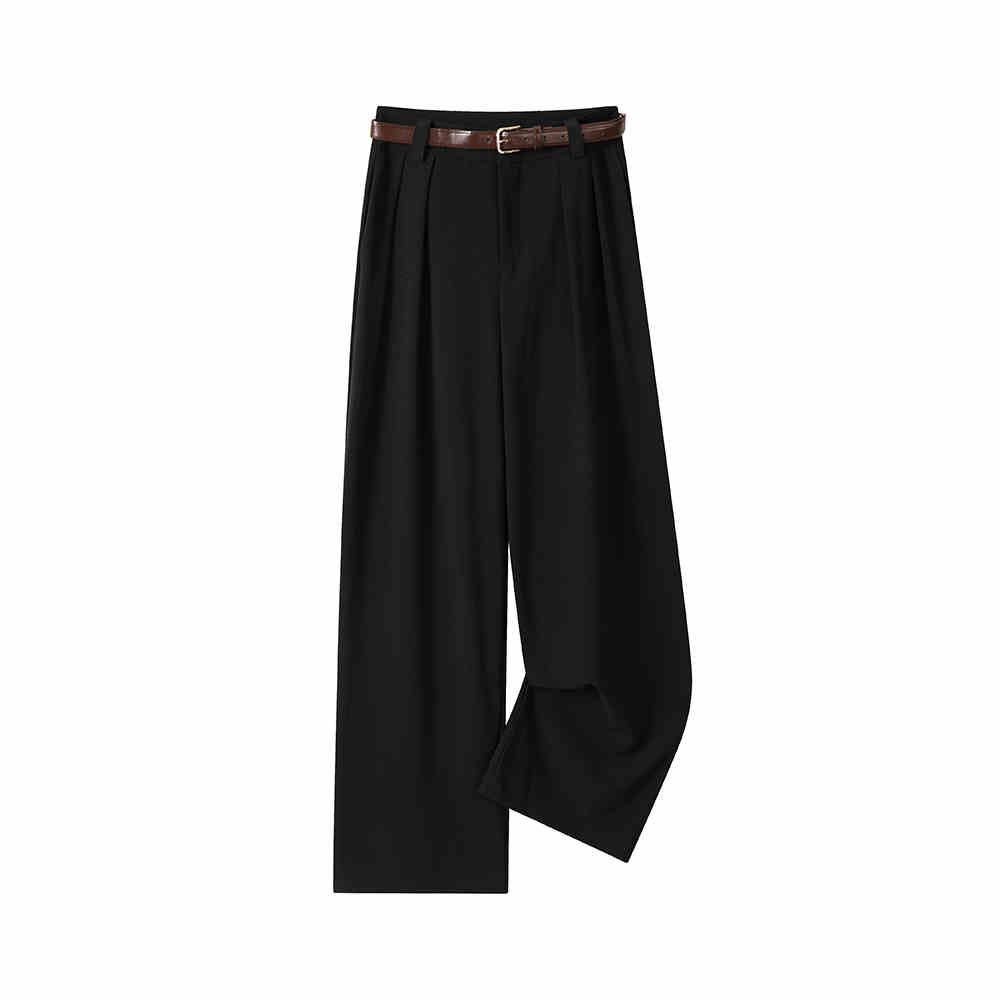 Women's High Waist Straight Suit Casual Pants