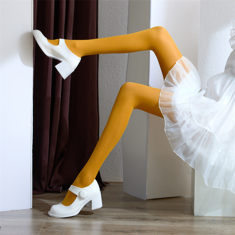 Matte Silk Stockings Colorful Medium-thick Tights