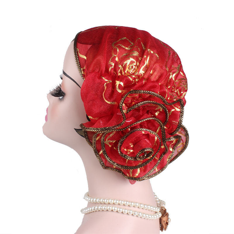 Black Gold Rose Sleeve Cap