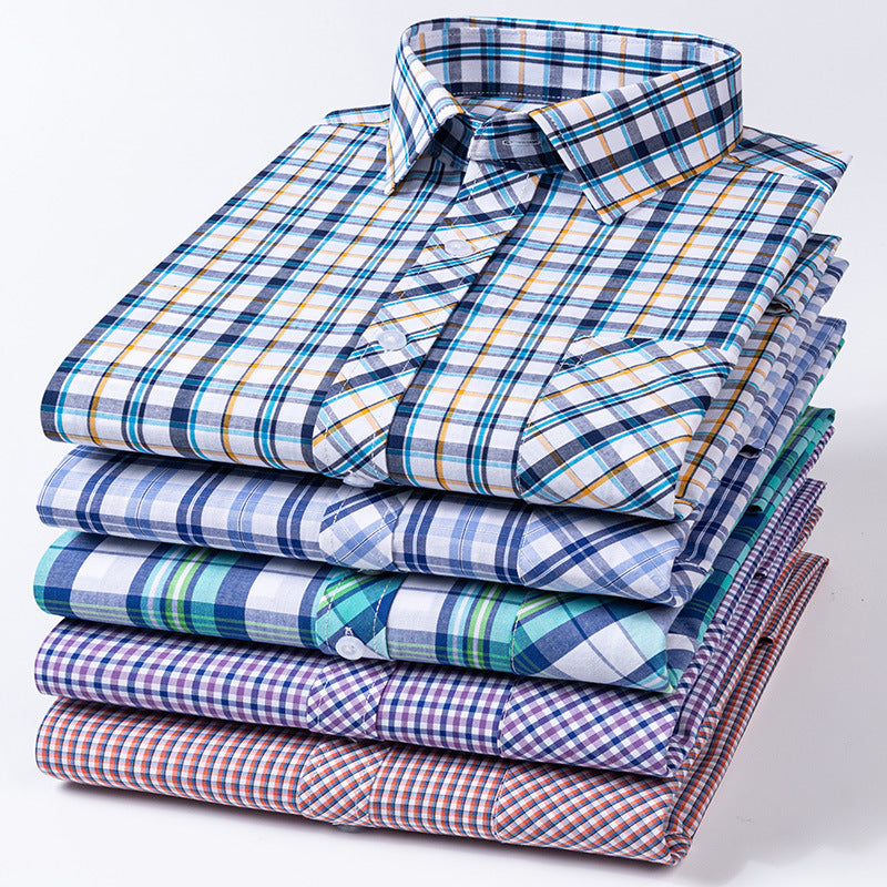 Casual plaidskjorte i store størrelser til forår og sommer
