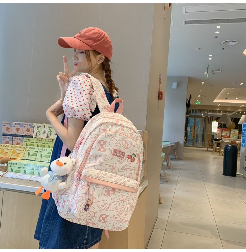 Women's Ins Cute Large Capacity Backpack