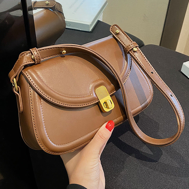 Women's Fashion Simple Solid Color Crossbody Bag