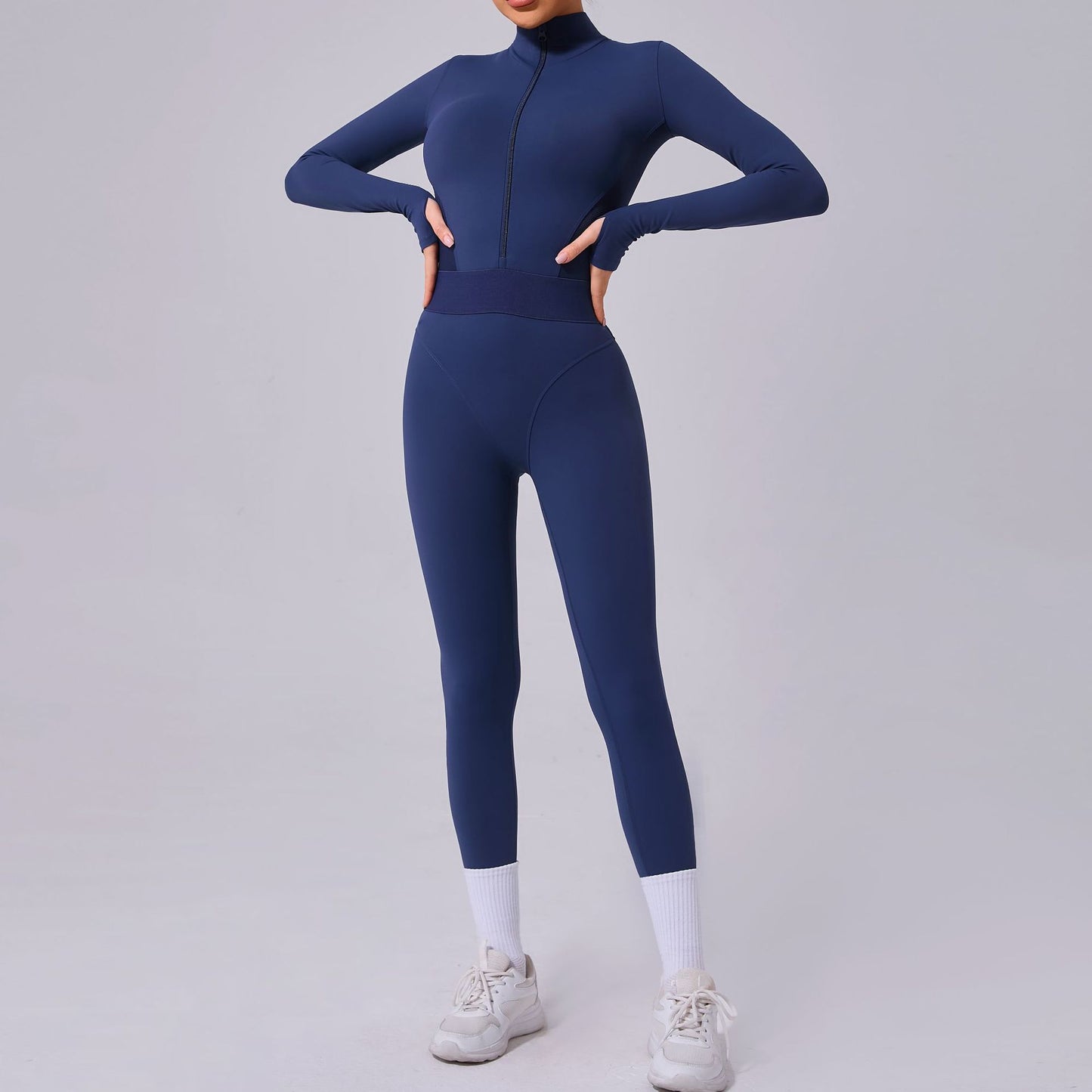Women's Yoga Jumpsuit Tight Mesh On Both Sides