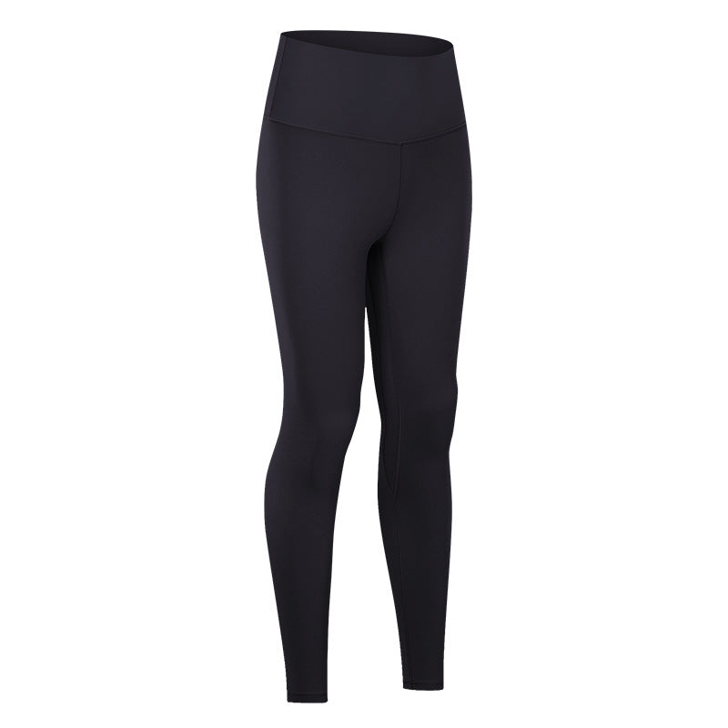 Nude Yoga Pants For Women In Autumn And Winter, High Waist, Hip Lifting, Running Tight