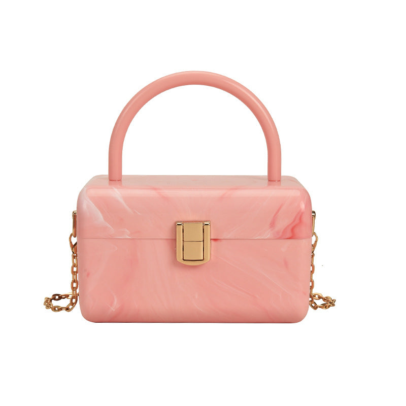 Acrylic Box Bag Chain Ins Single Shoulder Messenger Bag