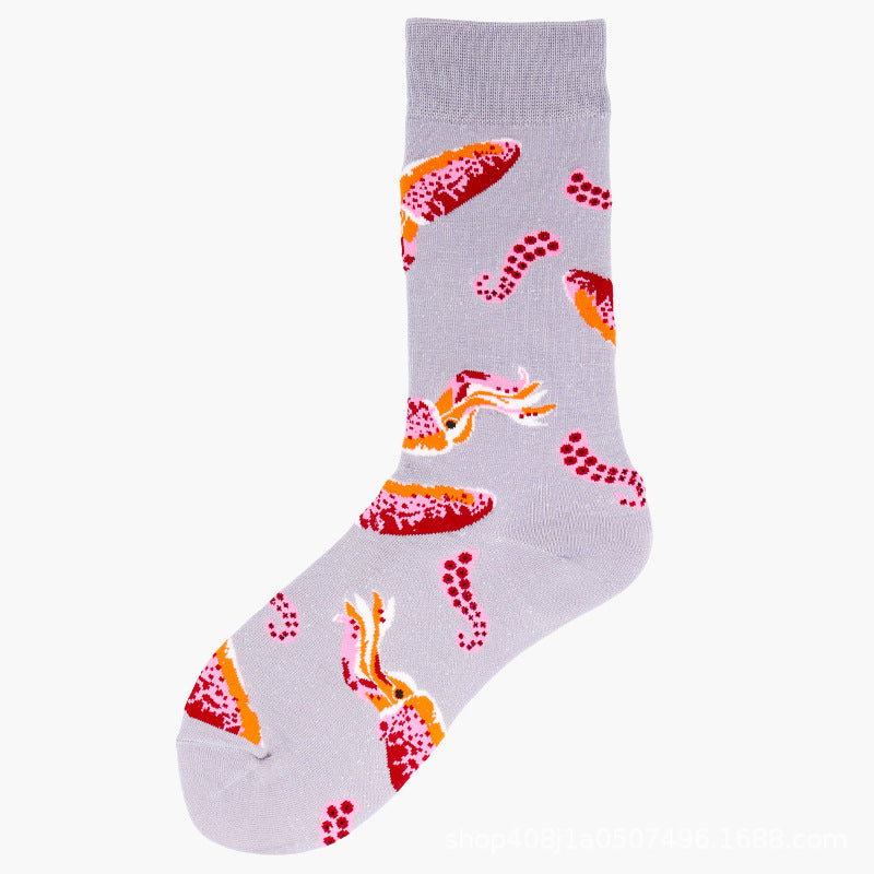 Mid-calf For Fall And Winter Long Cotton Socks