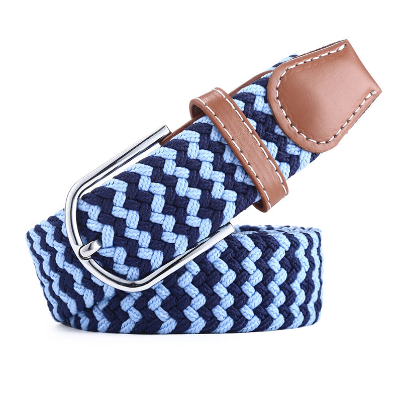 Canvas stretch woven belt