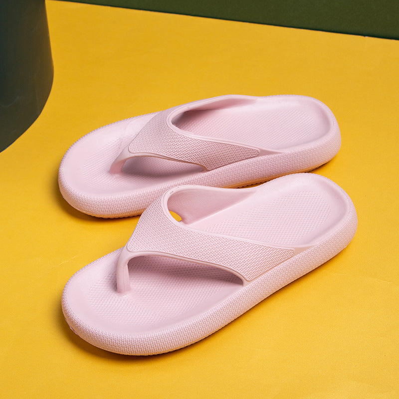 Women's Summer Thick Sole Herringbone Bathroom Home Slippers