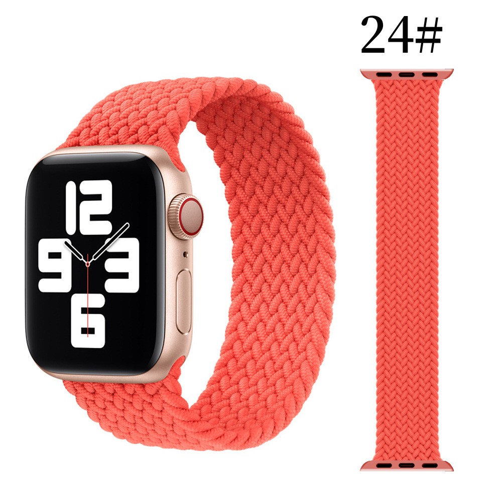 Compatible with Apple, Suitable For Iwatch Strap Simple Nylon Stretch Woven One Apple Watch Apple Nylon Strap