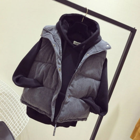 Fashion Leisure Corduroy Vest Women's Short