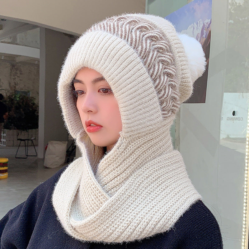 Women's All Match Woolen Scarf Hat