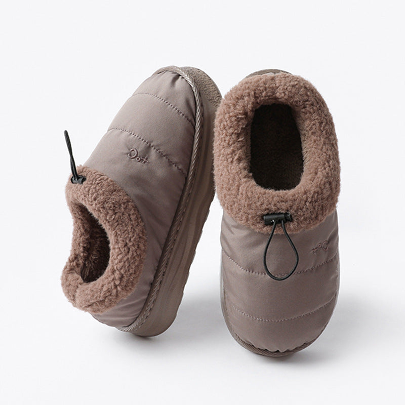 Cotton Slippers For Winter, Men And Women Adults, Furry Shoes, Indoor Cotton Shoes