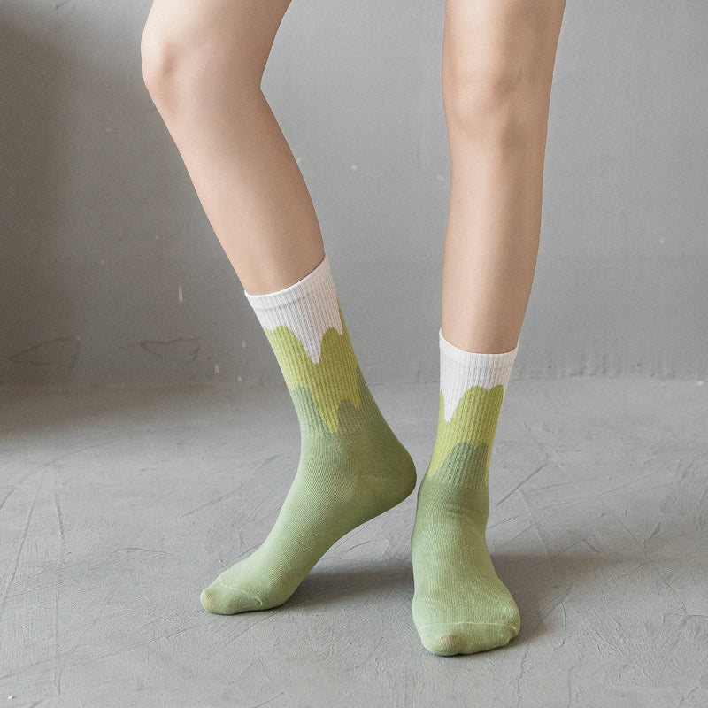 Women's Socks Ice Cream Cream Tube Socks Japanese Style