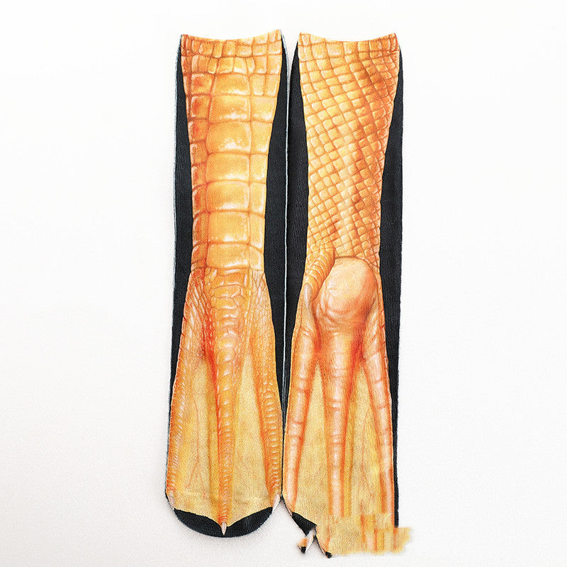 Heat Transfer 3D Printing Socks Animal Hoof Long Tube