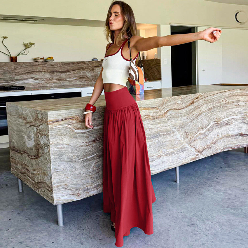 Elegant Pleated Skirt With A French Flair New Springsummer Style