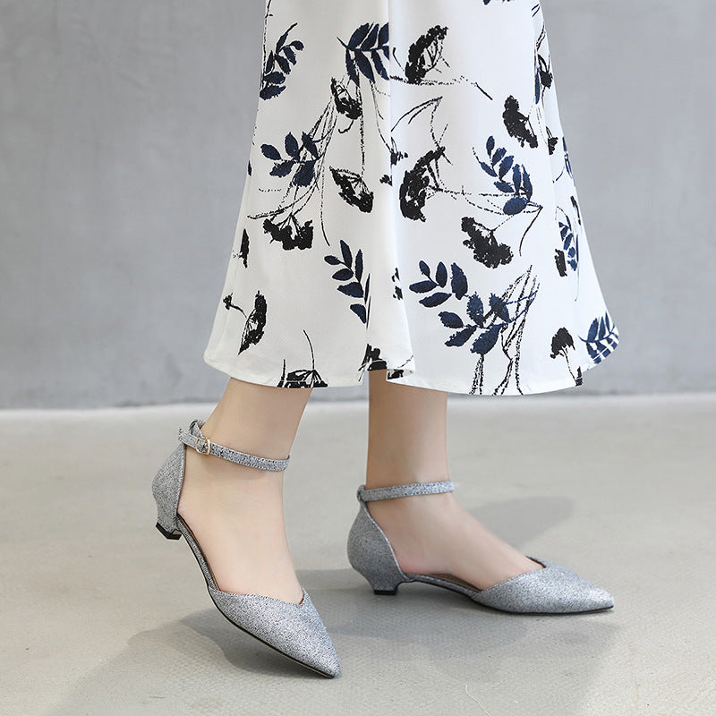 Small low heel sexy professional shoes