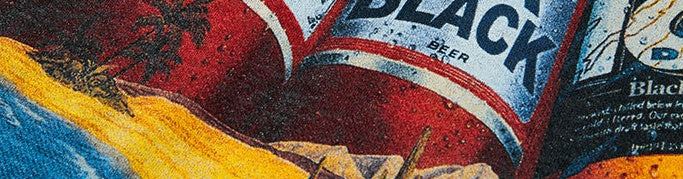 Street Men's Wear Spoof Beer Vintage Printing Niche