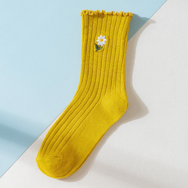 October 11 Loose Mouth Socks In Tube Cotton Confinement Socks