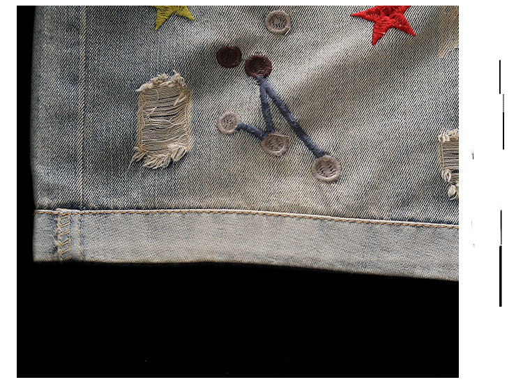 Alsidige shorts med elastiktalje, broderede huller og brede ben i vintage-stil