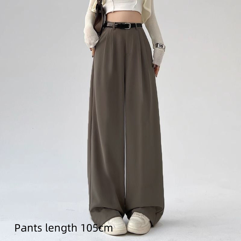 Suit Pants Women's Casual High Waist Loose Wide Legs Trousers