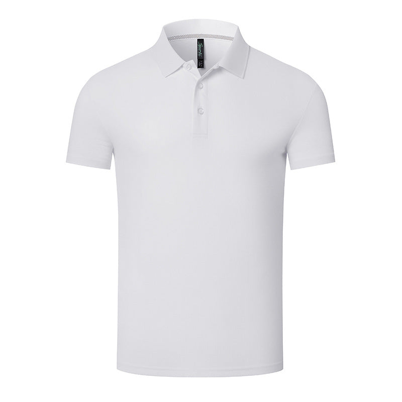 Summer Breathable Anti-wrinkle Solid Color Polo Shirt