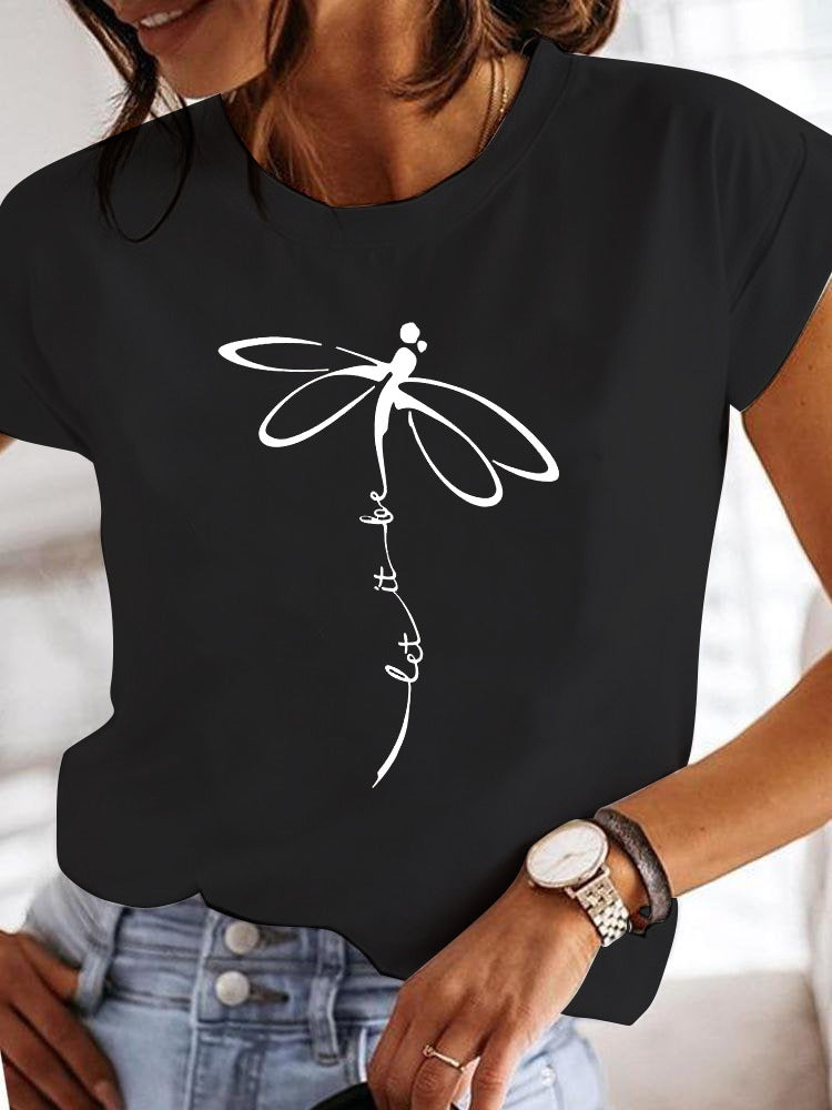 T-shirt AliExpress Amazon Independent Station Kortærmet til kvinder