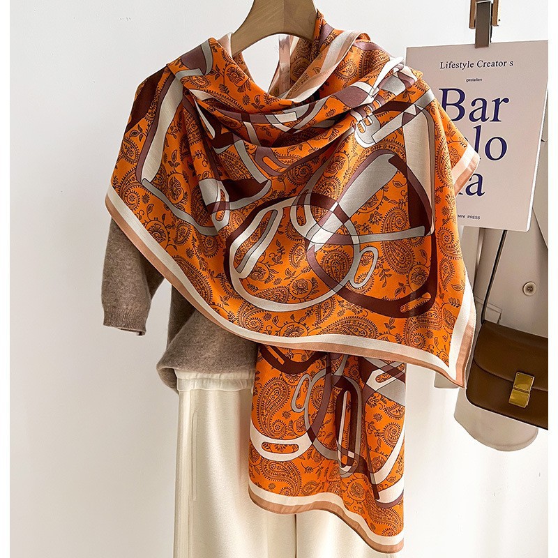 Color Matching Fashion Scarf Scarf Thin Warm Scarf Talma
