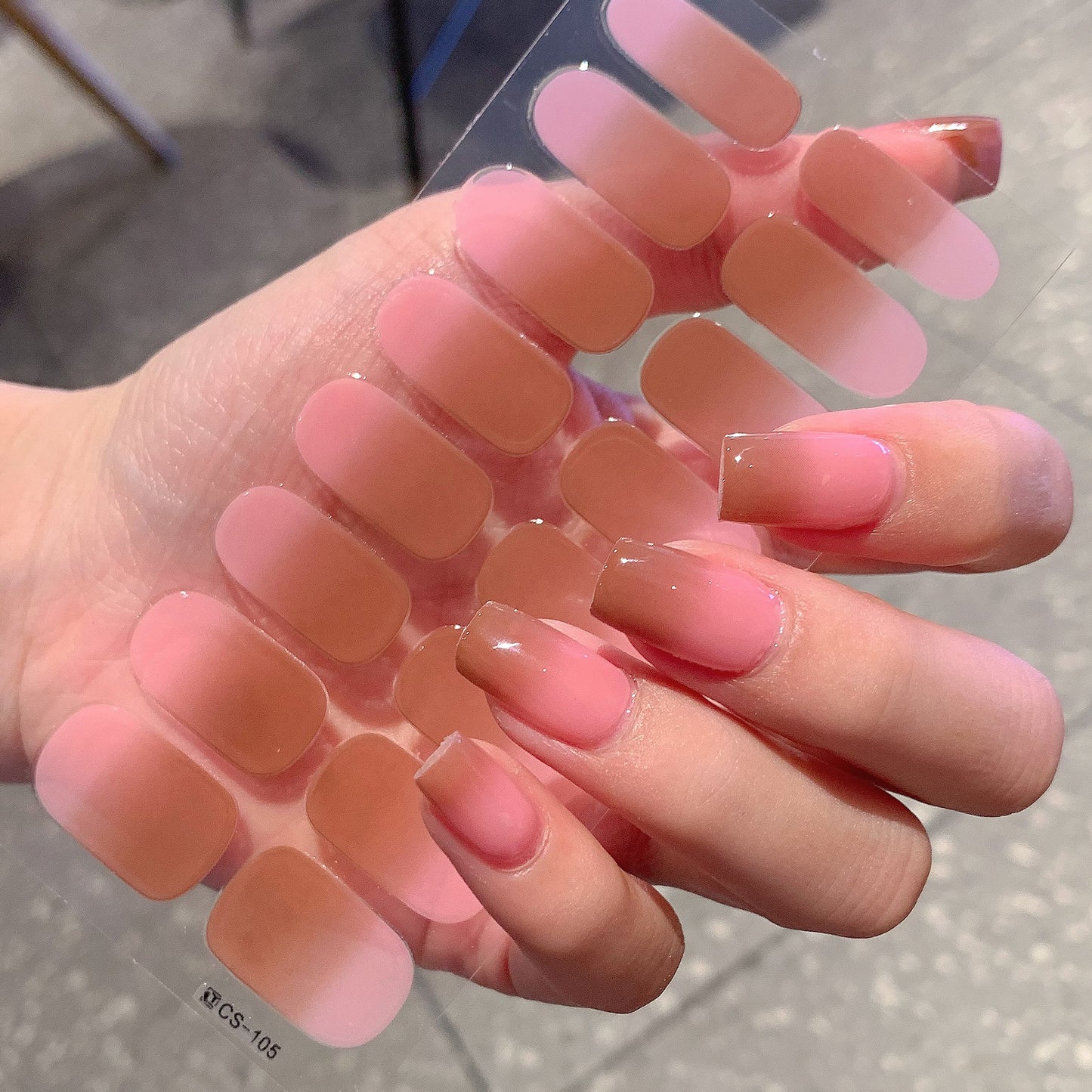 Gradient Color Nail Sticker Spring And Summer Comely Finger