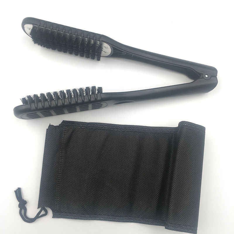 Hairdressing double side brush plywood pliers