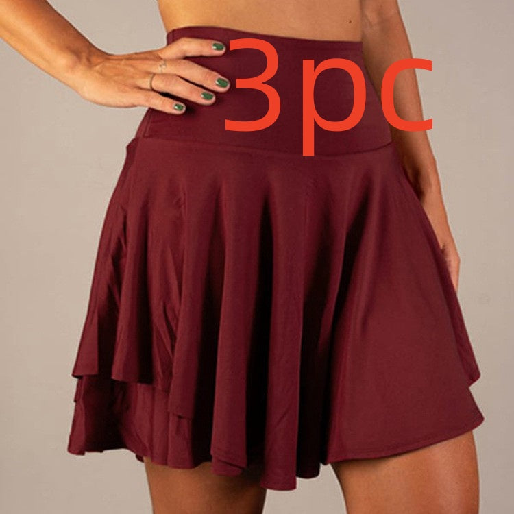 Tutu High Waist Belly Contracting Running Short Skirt Anti-exposure Yoga Skirt