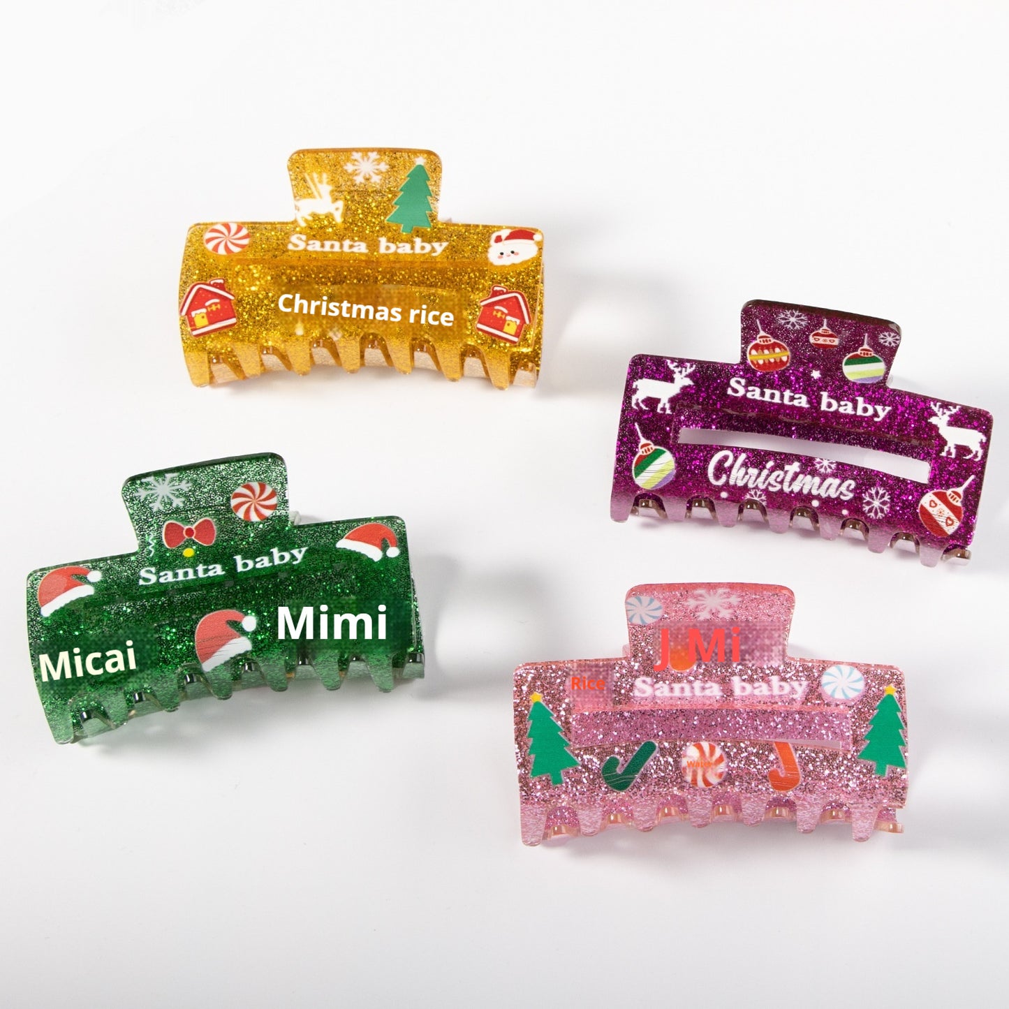 Female Creative Versatile Christmas Print Clip