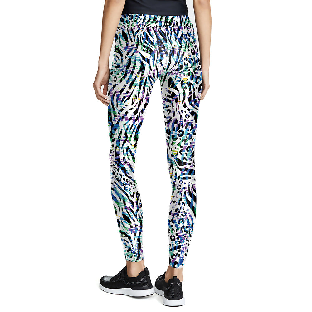Colorful Digital Printing Sports Yoga Fitness Pants