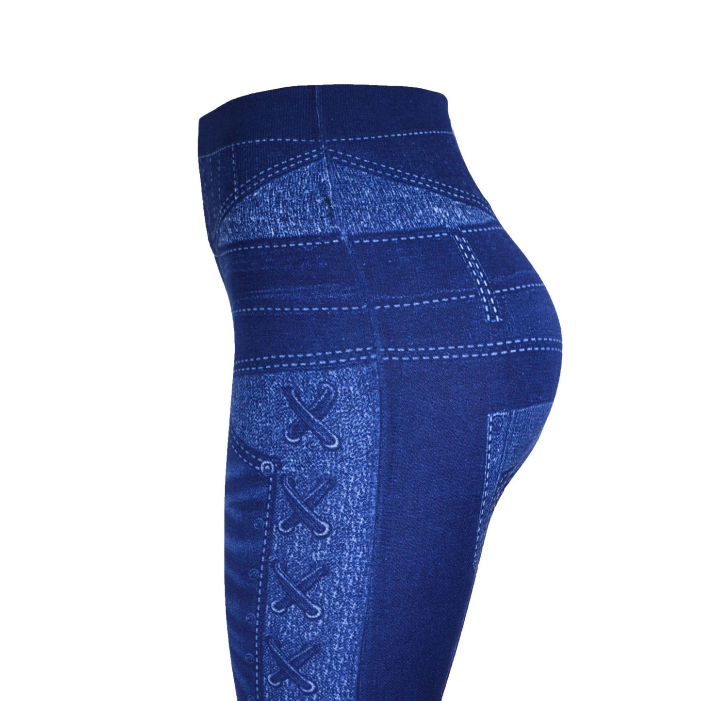 Denim leggings til kvinder