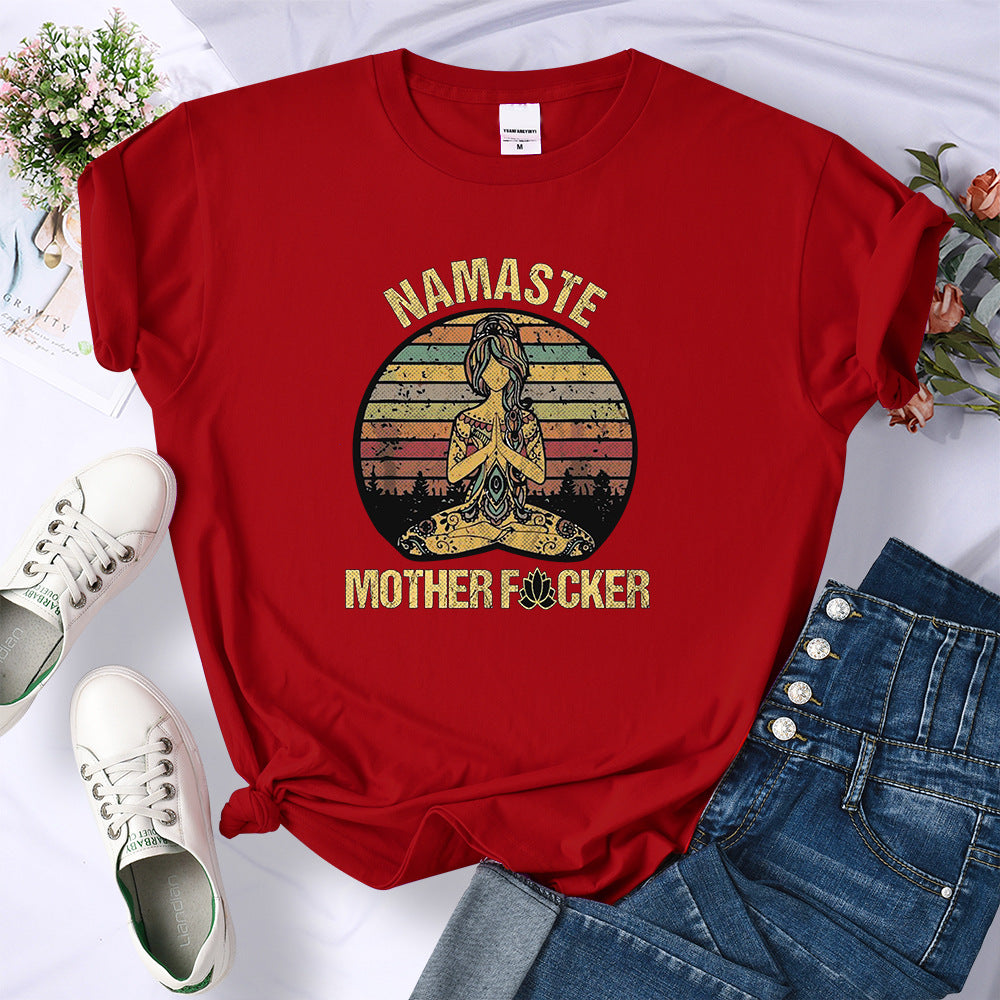 Retro Hermitage Mother T-shirt Fashionable Breathable Casual
