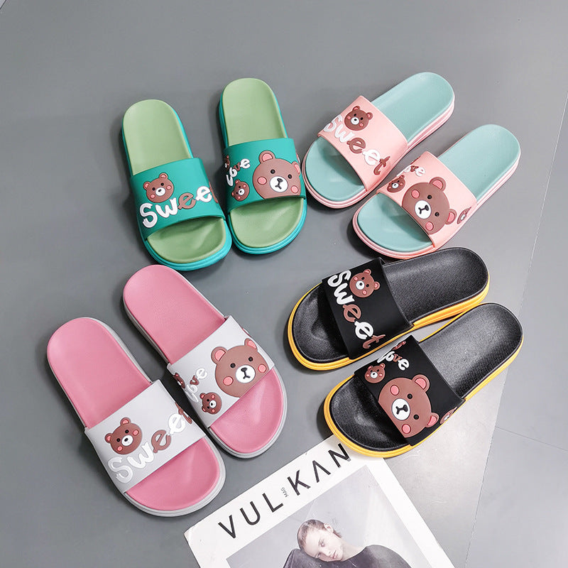 Household indoor silent non-slip deodorant slippers