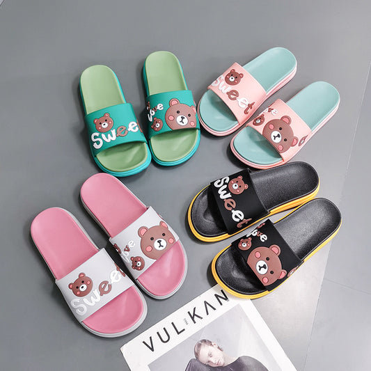 Household indoor silent non-slip deodorant slippers